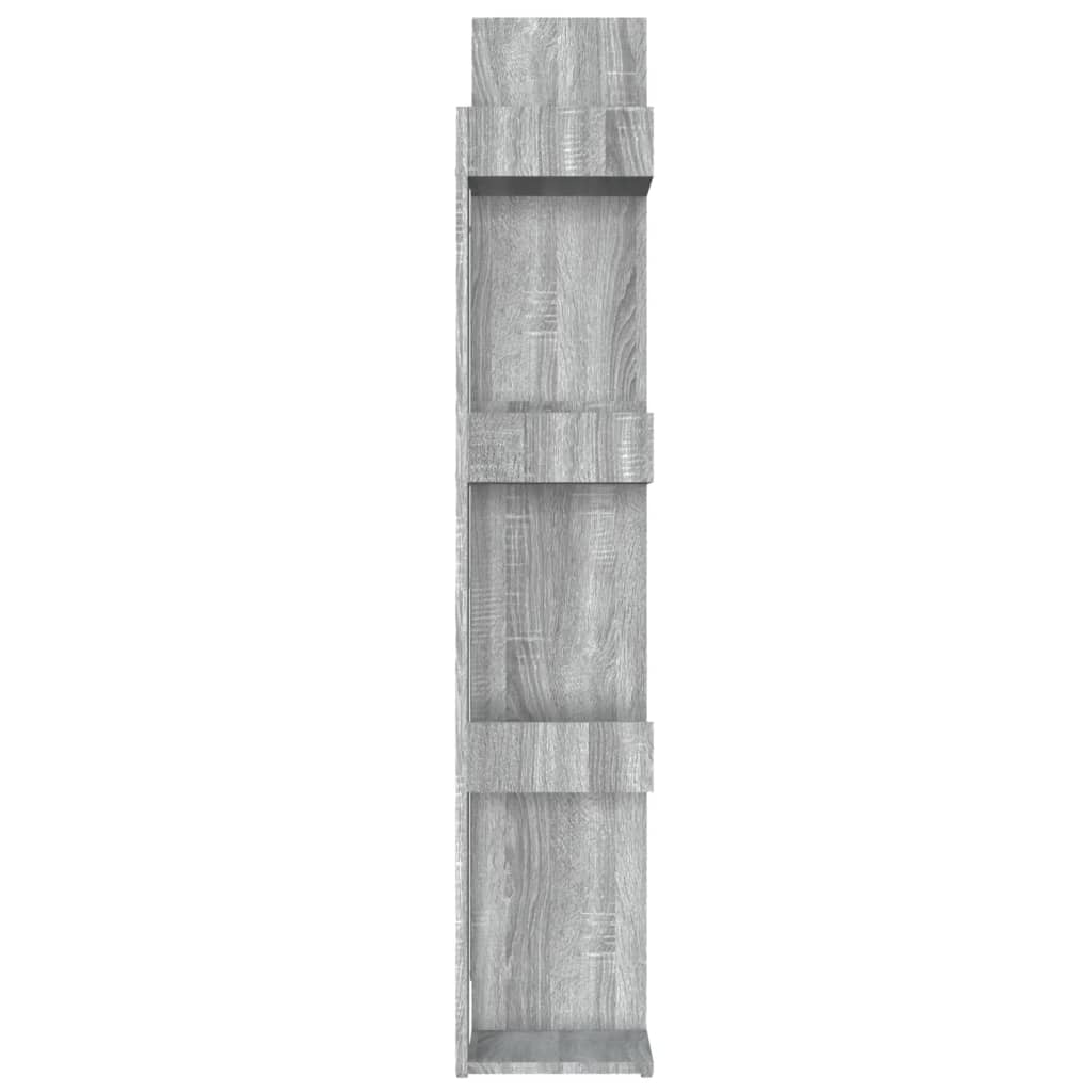 Bibliotecă, Gri Sonoma, 86X25,5X140 Cm, Lemn Prelucrat