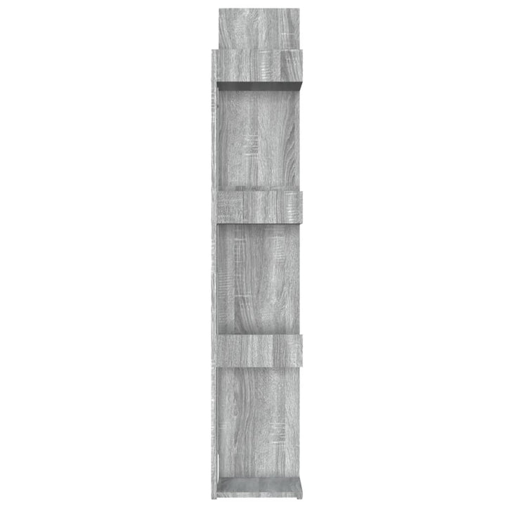 Bibliotecă, Gri Sonoma, 86X25,5X140 Cm, Lemn Prelucrat