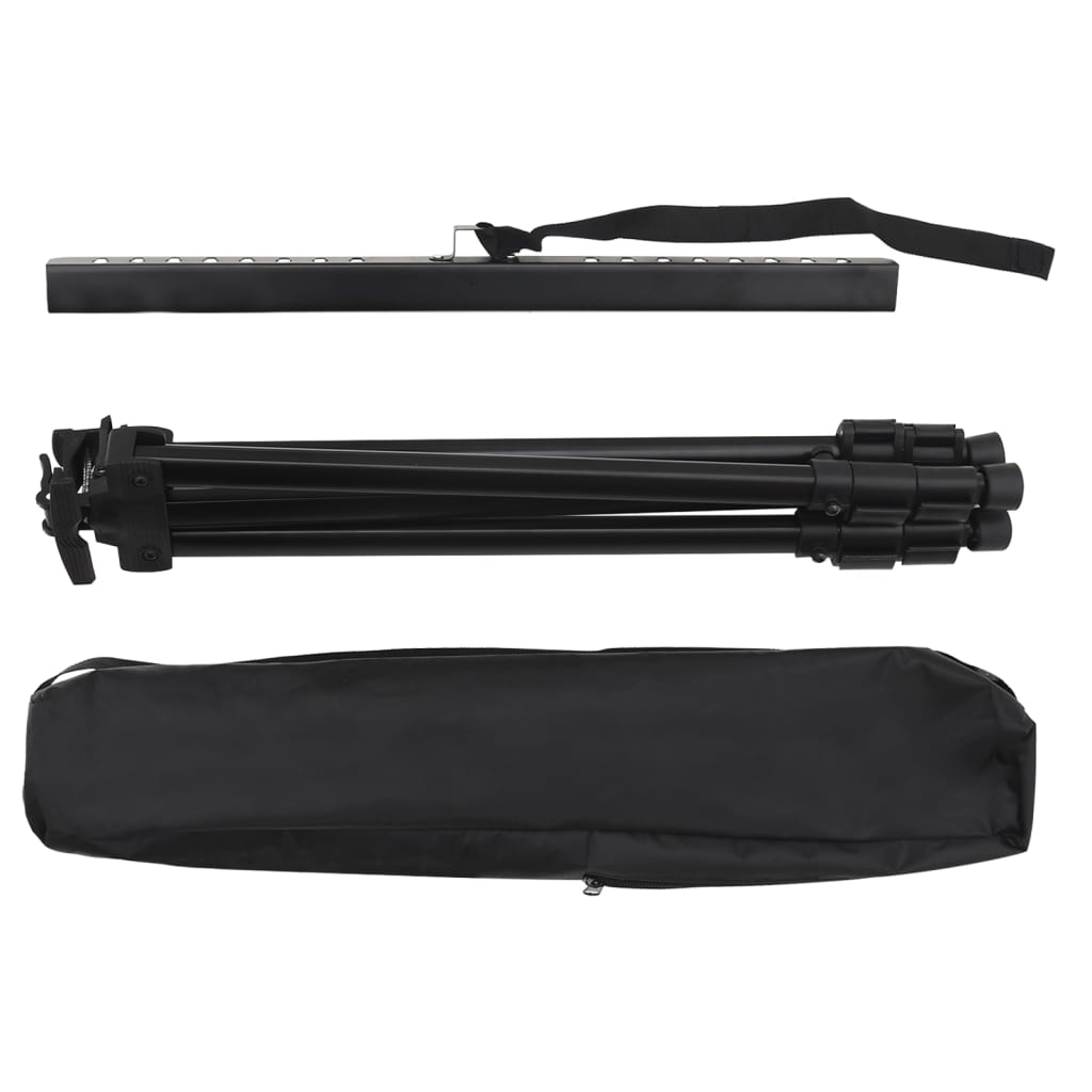 Șevalet De Expunere Reglabil, Negru, Metal