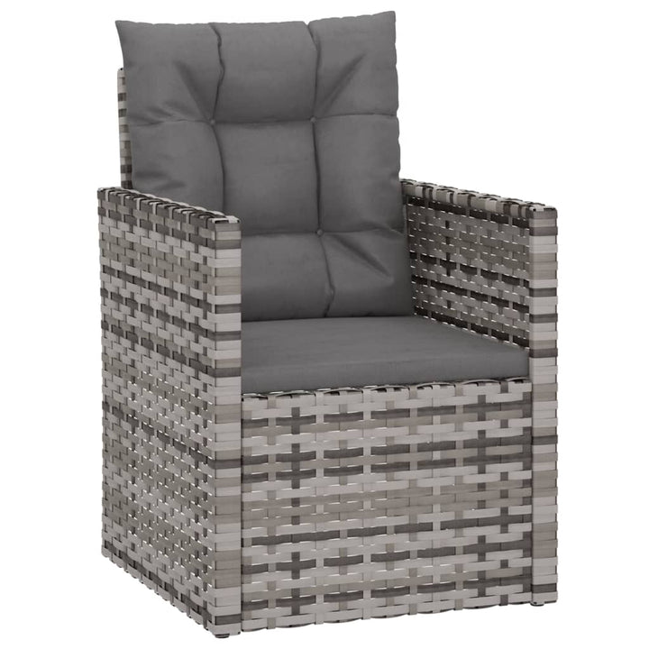 Set Mobilier De Exterior Cu Perne, 3 Piese, , Poliratan