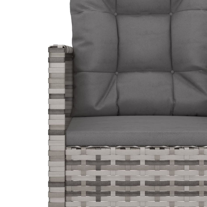Set Mobilier De Exterior Cu Perne, 3 Piese, , Poliratan