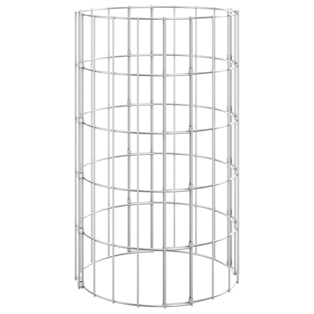 Stâlp De Gabion, Ø30X50 Cm, Oțel Galvanizat, Circular