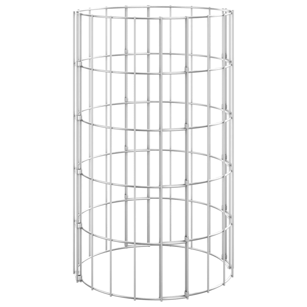Stâlp De Gabion, Ø30X50 Cm, Oțel Galvanizat, Circular