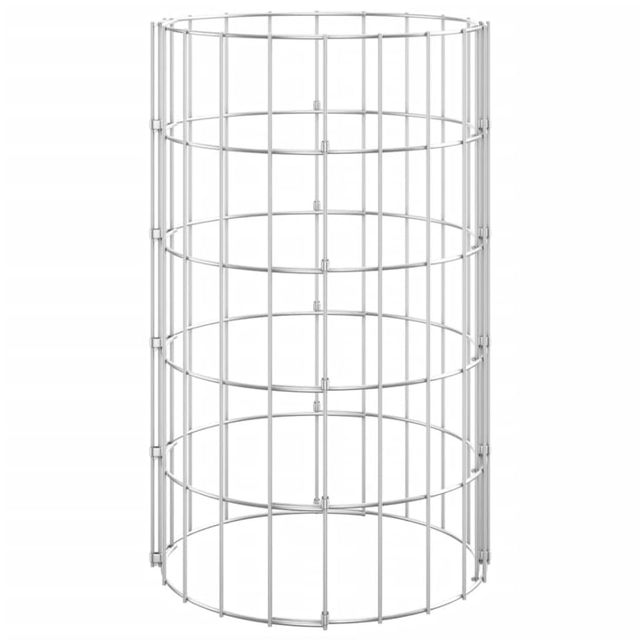 Stâlp De Gabion, Ø30X50 Cm, Oțel Galvanizat, Circular