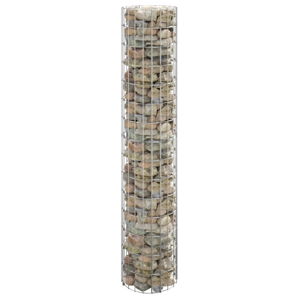 Stâlp De Gabion, Ø30X50 Cm, Oțel Galvanizat, Circular
