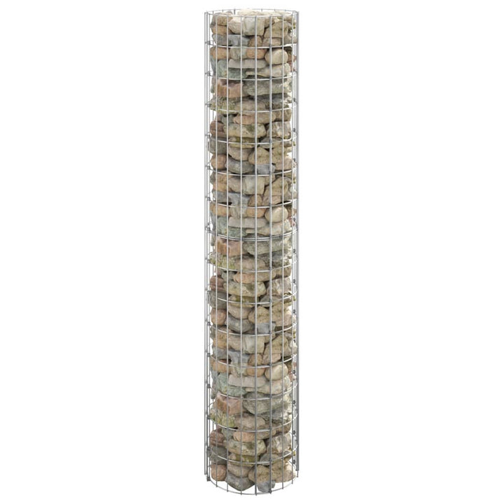 Stâlp De Gabion, Ø30X50 Cm, Oțel Galvanizat, Circular