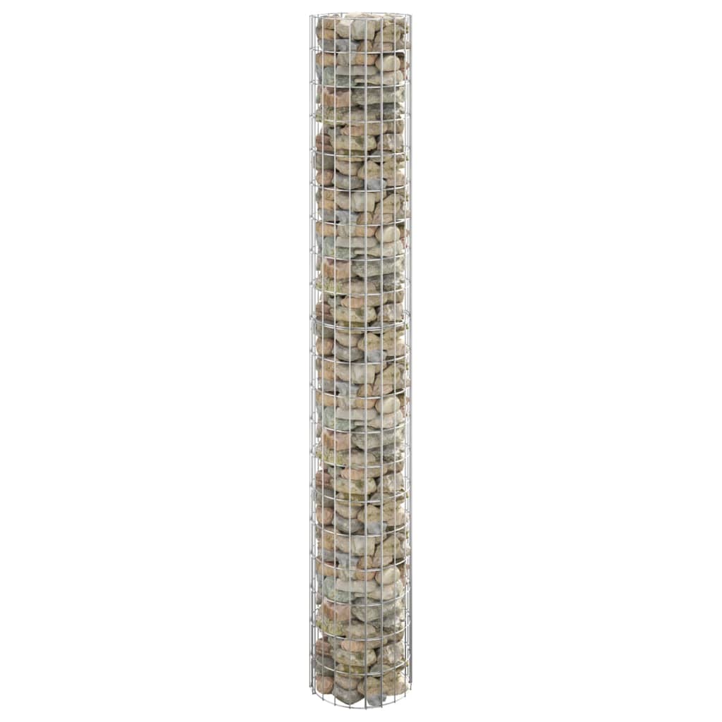 Stâlp De Gabion, Ø30X50 Cm, Oțel Galvanizat, Circular