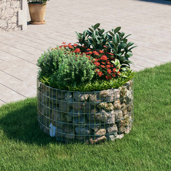 Stâlp De Gabion, Ø30X50 Cm, Oțel Galvanizat, Circular