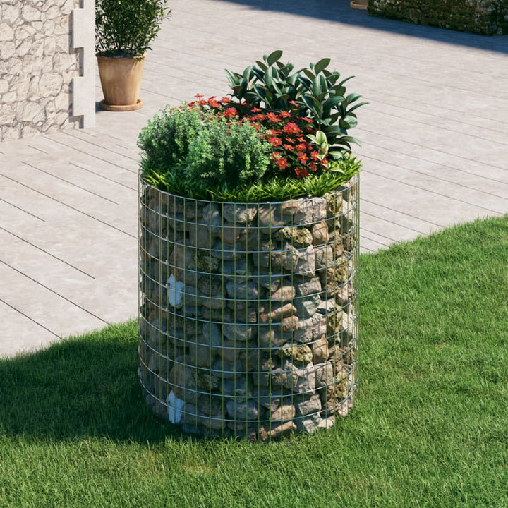 Stâlp De Gabion, Ø30X50 Cm, Oțel Galvanizat, Circular