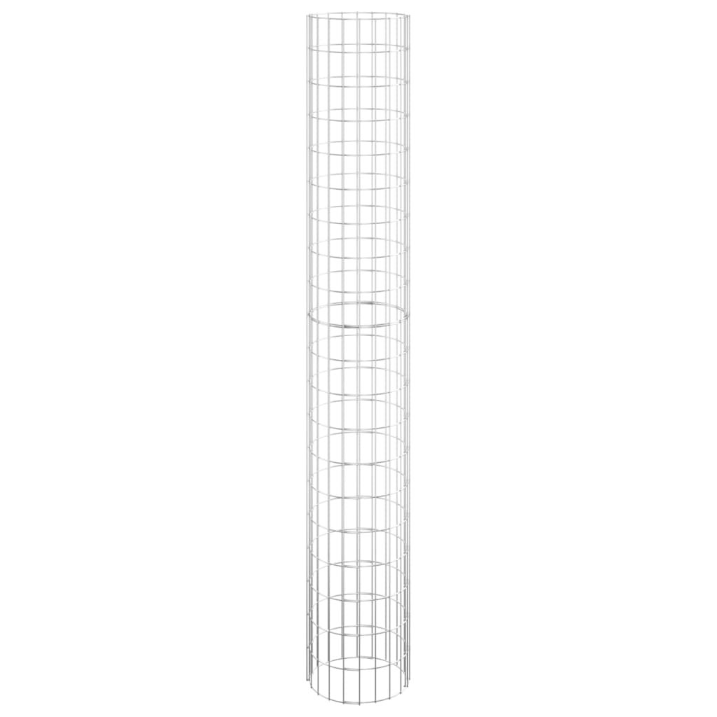 Strat Înălțat Gabion 3 Buc. Ø30X200 Cm Oțel Galvanizat Circular