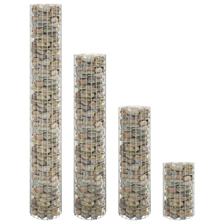 Strat Înălțat Gabion 3 Buc. Ø30X200 Cm Oțel Galvanizat Circular