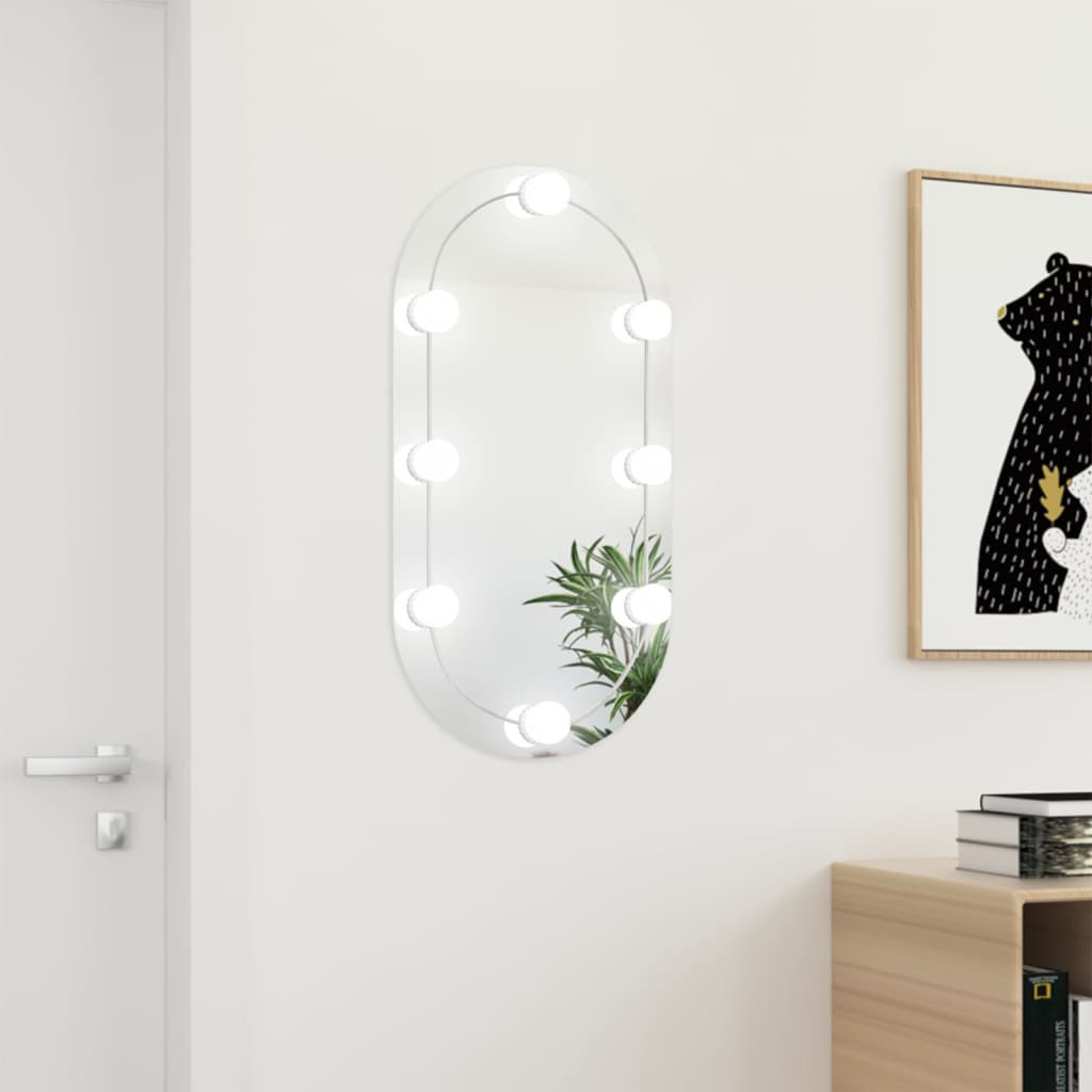 Oglindă De Perete Cu Lumini Led Sticlă