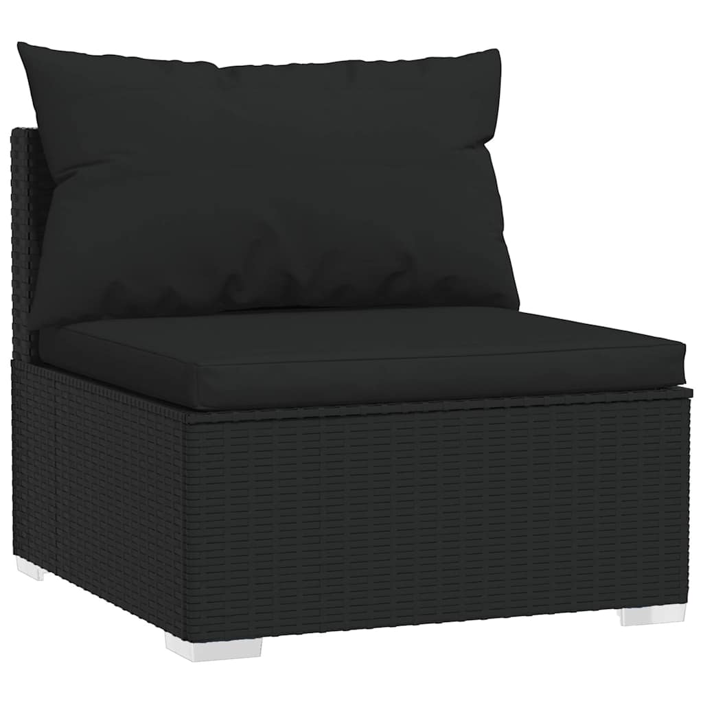 Set Mobilier De Grădină Cu Perne, 4 Piese, , Poliratan