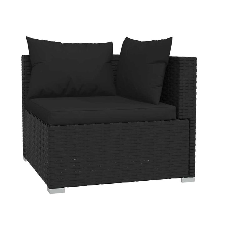 Set Mobilier De Grădină Cu Perne, 4 Piese, , Poliratan