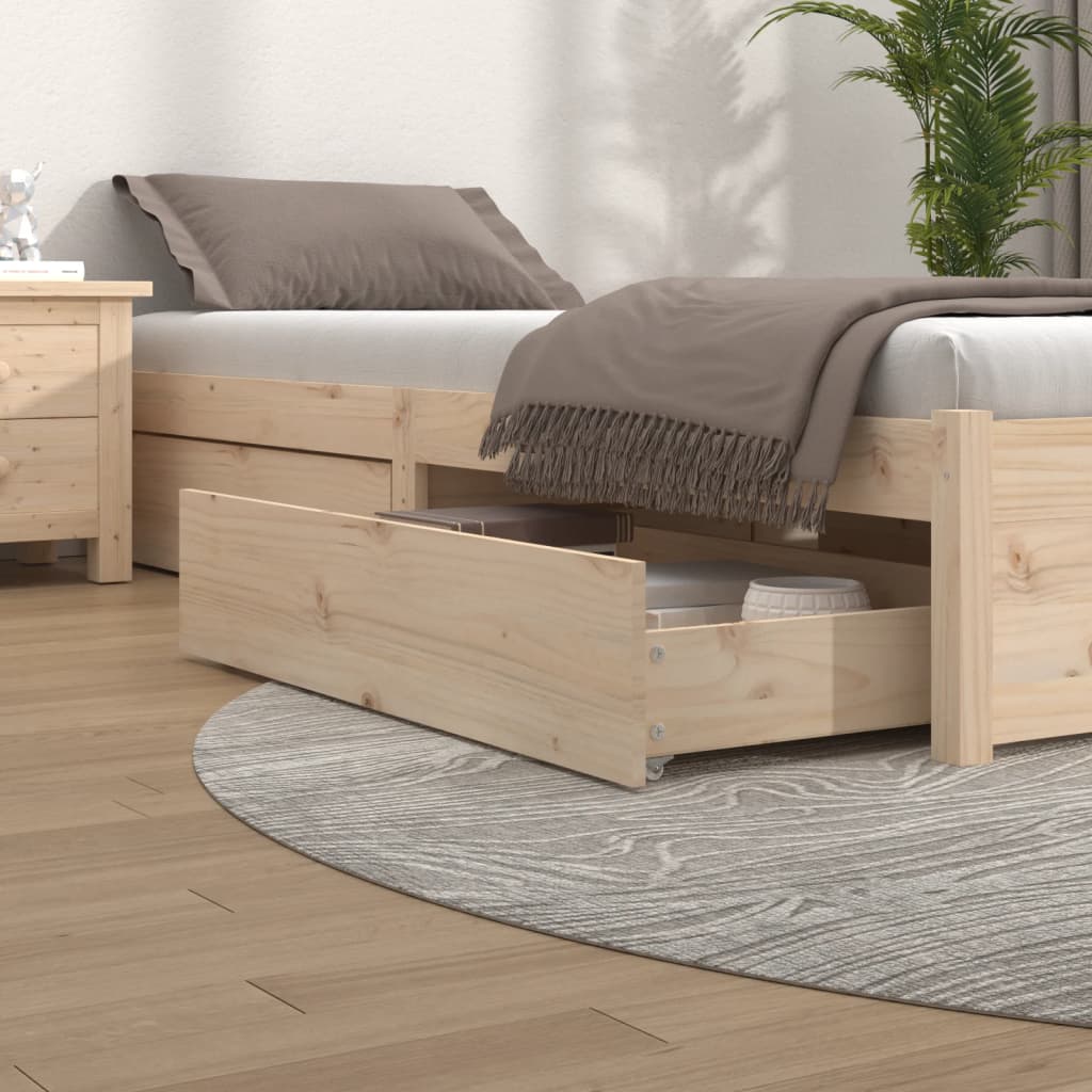 Sertare Pentru Pat, 4 Buc., , Lemn Masiv De Pin