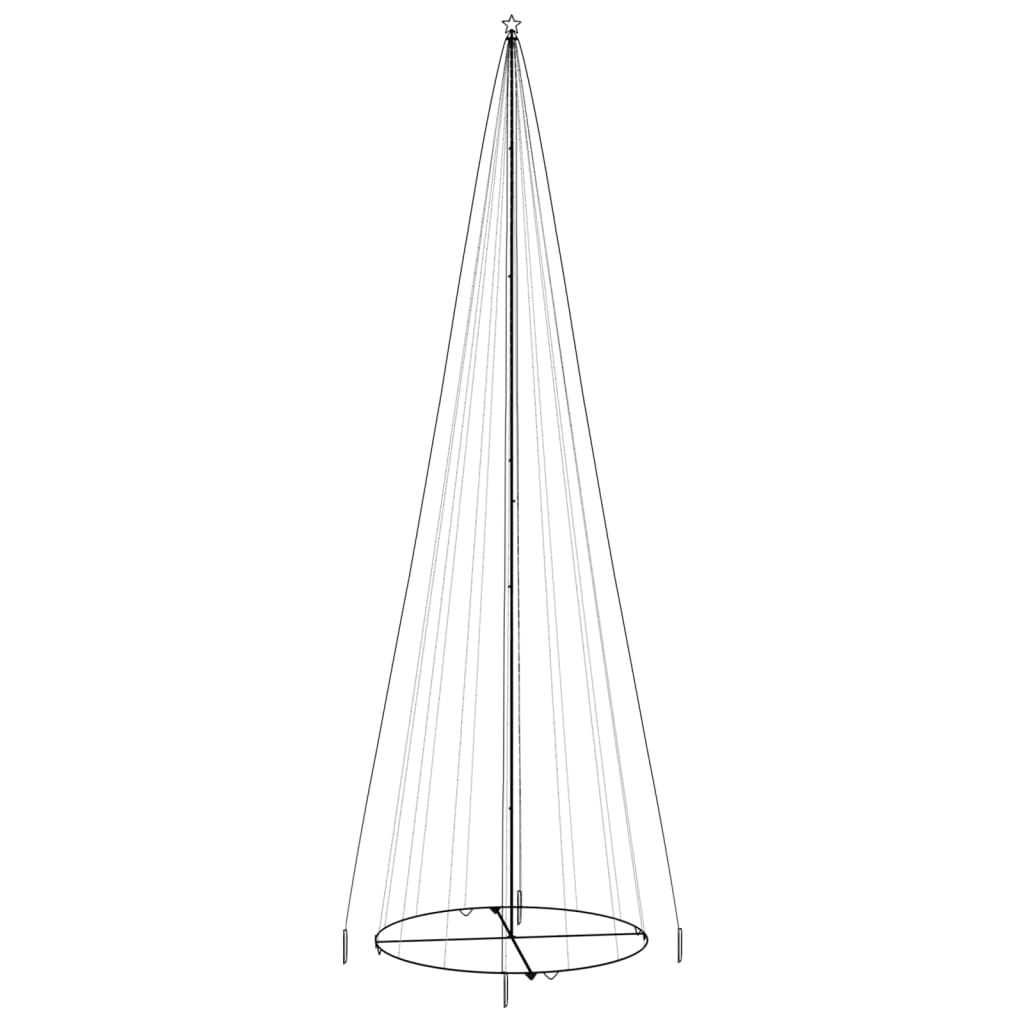Brad De Crăciun Conic, 1134 Led-Uri, , 230X800 Cm