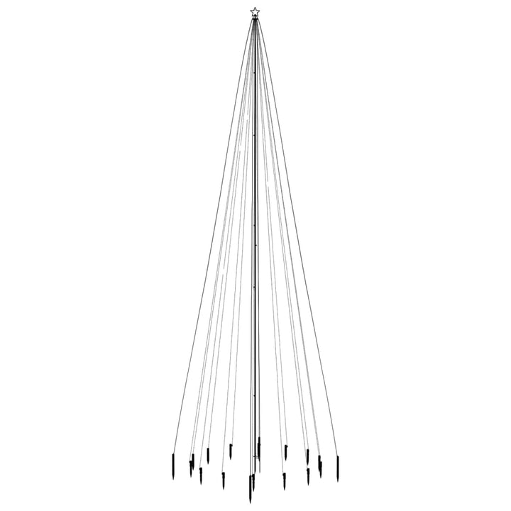 Brad De Crăciun Cu Țăruș, 1134 Led-Uri, , 800 Cm