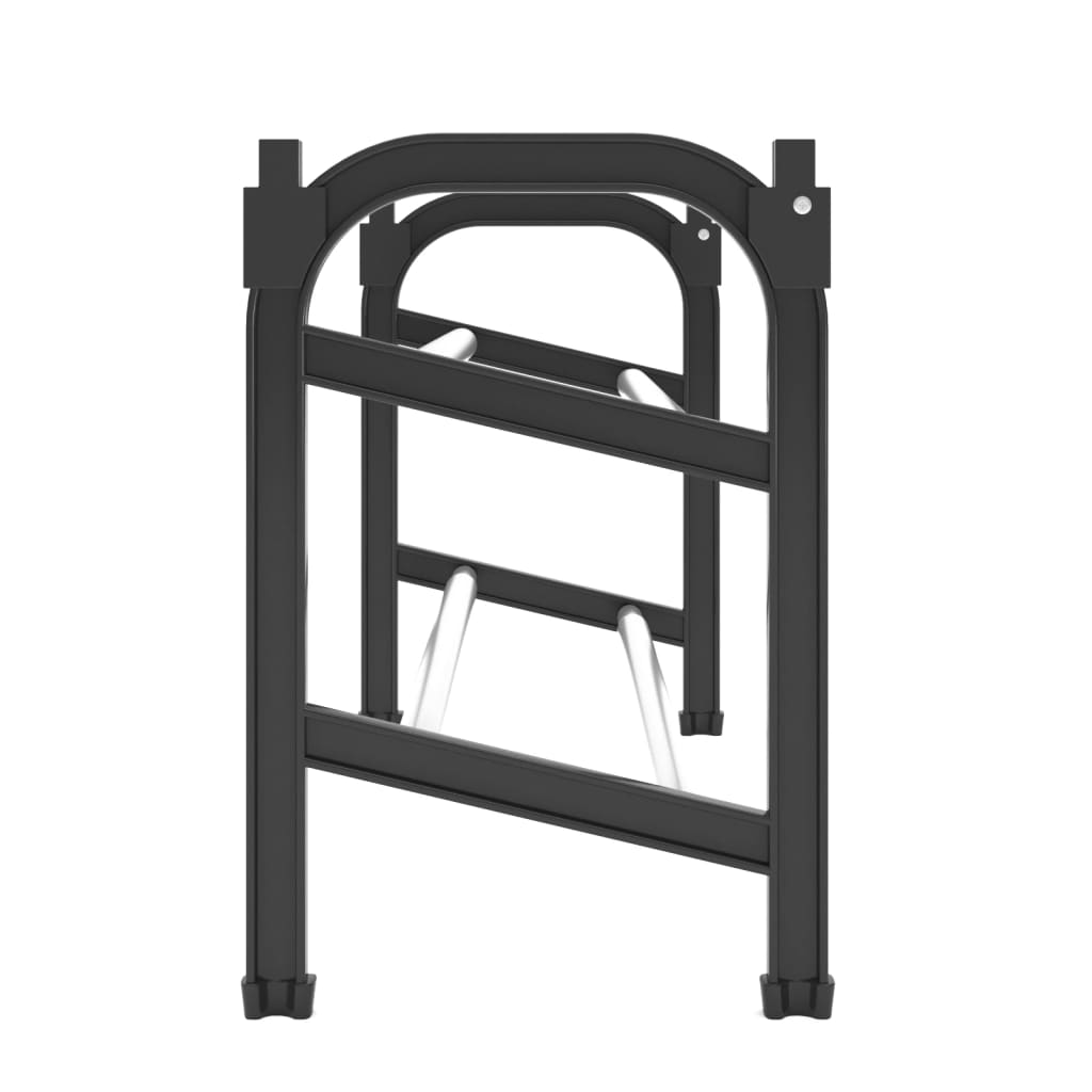 Suport Pentru Pantofi Extensibil Cu 2 Rafturi, 119X24X37 Cm