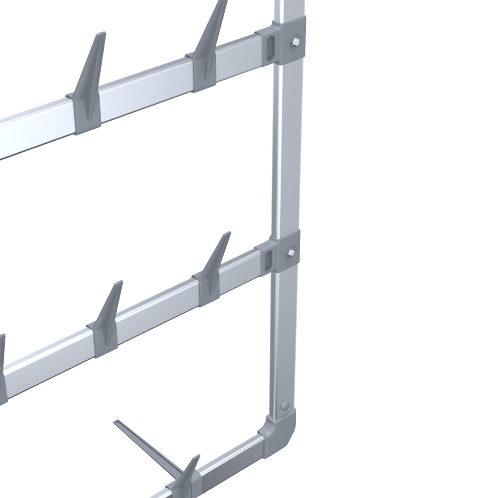 Suport Pentru Pantofi Suspendat, Argintiu, 66X13X139 Cm