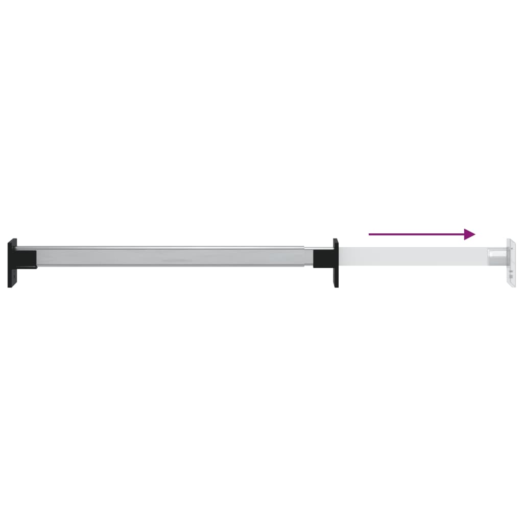 Șine Telescopice Pentru Dulap, 2 Buc., Argintiu, 58-100 Cm