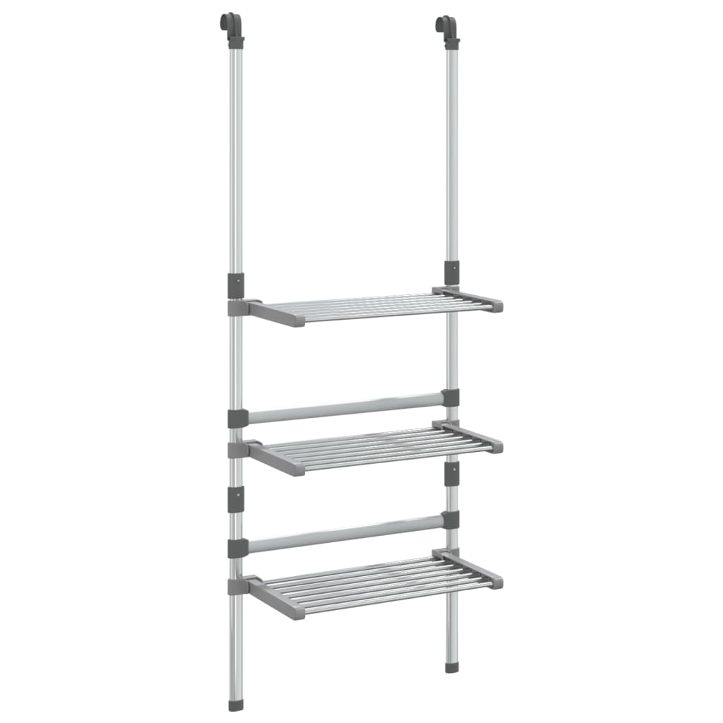 Suport De Uscare Rufe Suspendat, 3 Niveluri, Aluminiu