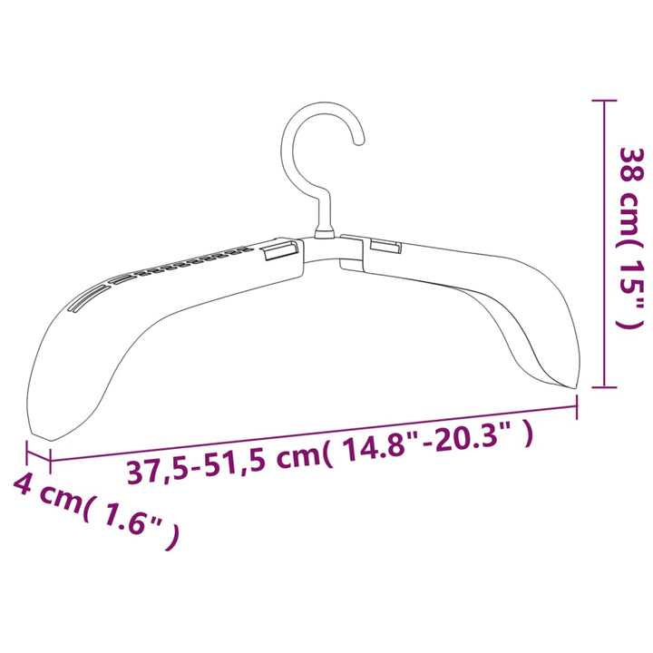 Umerașe Extensibile, 5 Buc., Gri