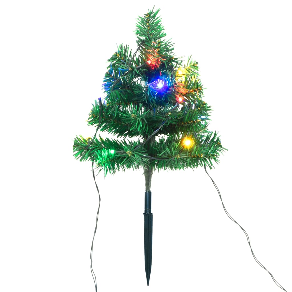 Brazi De Crăciun De Alee, 6 Buc., Led-Uri Multicolore 45 Cm Pvc