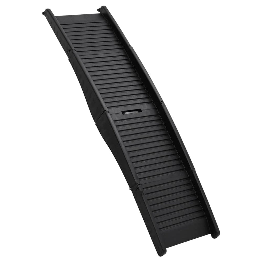 Rampă Pliabilă Pentru Câini, Negru, 153X40X12,5 Cm, Plastic
