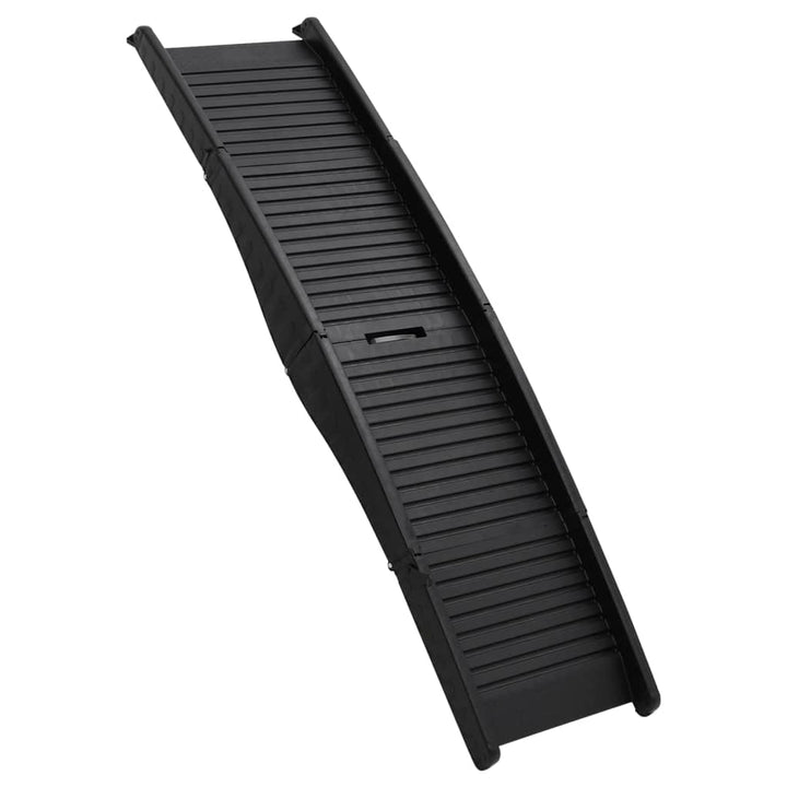 Rampă Pliabilă Pentru Câini, Negru, 153X40X12,5 Cm, Plastic