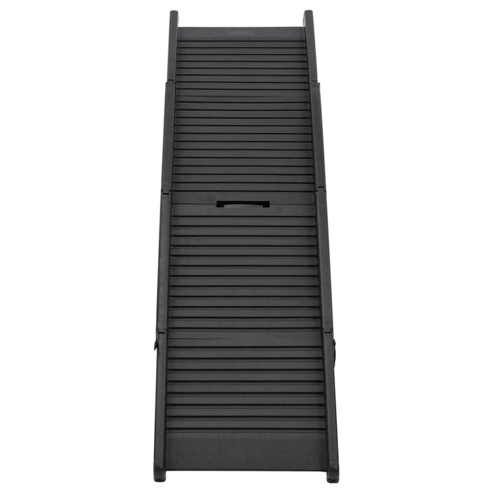 Rampă Pliabilă Pentru Câini, Negru, 153X40X12,5 Cm, Plastic