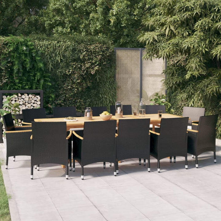 Set Mobilier De Grădină Cu Perne, 13 Piese,