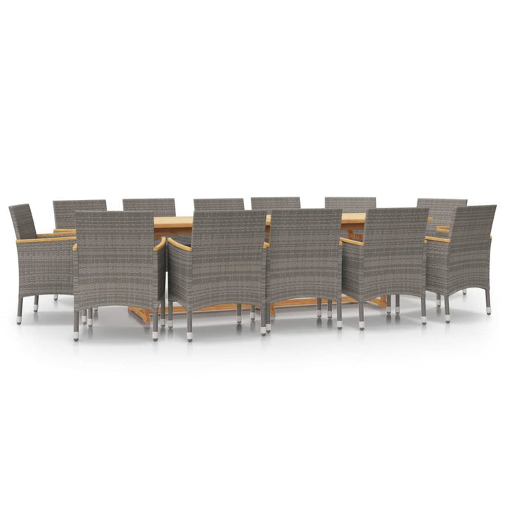 Set Mobilier De Grădină Cu Perne, 13 Piese,