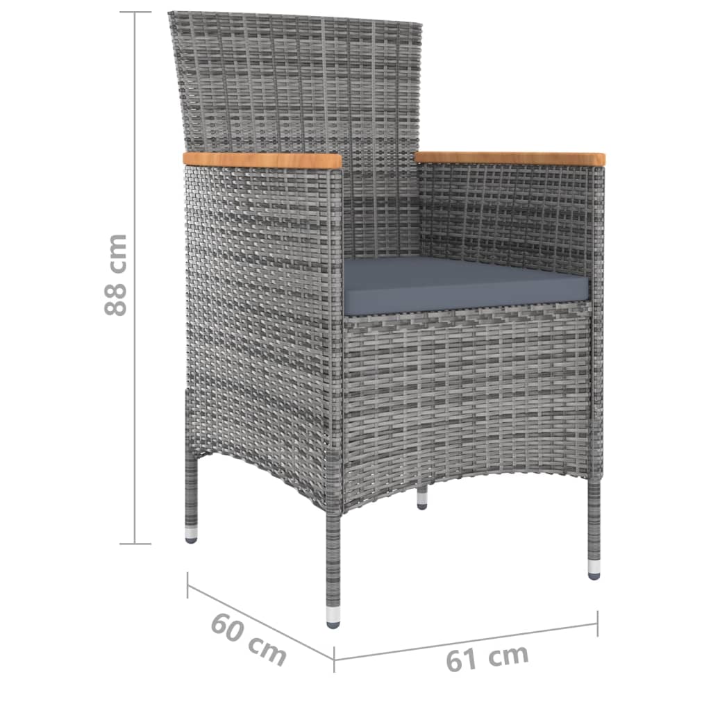 Set Mobilier De Grădină Cu Perne, 13 Piese,
