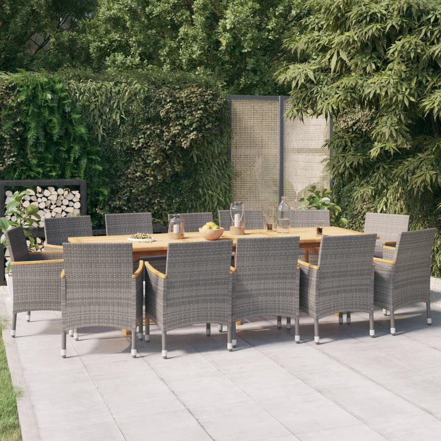 Set Mobilier De Grădină Cu Perne, 13 Piese,