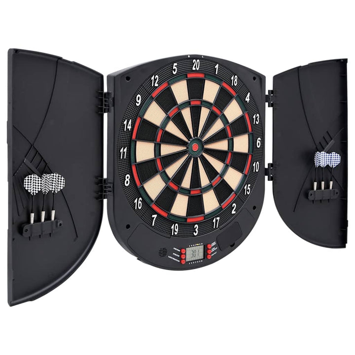 Placă Electrică De Darts Cu Săgeți Din Polipropilenă Neagră