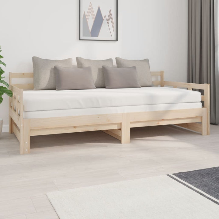 Pat De Zi Extensibil, , 2X(90X190) Cm, Lemn Masiv De Pin