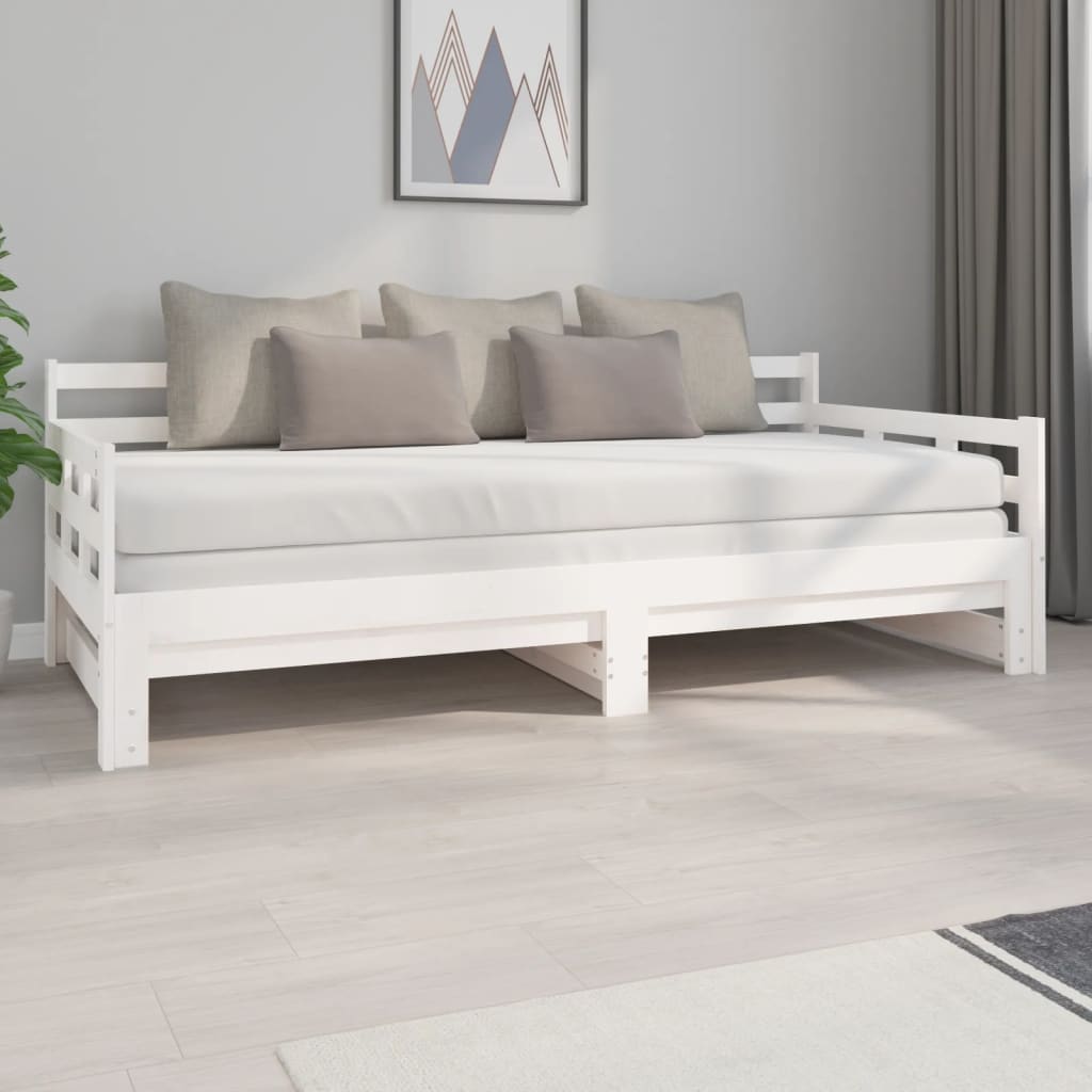 Pat De Zi Extensibil, , 2X(90X190) Cm, Lemn Masiv De Pin