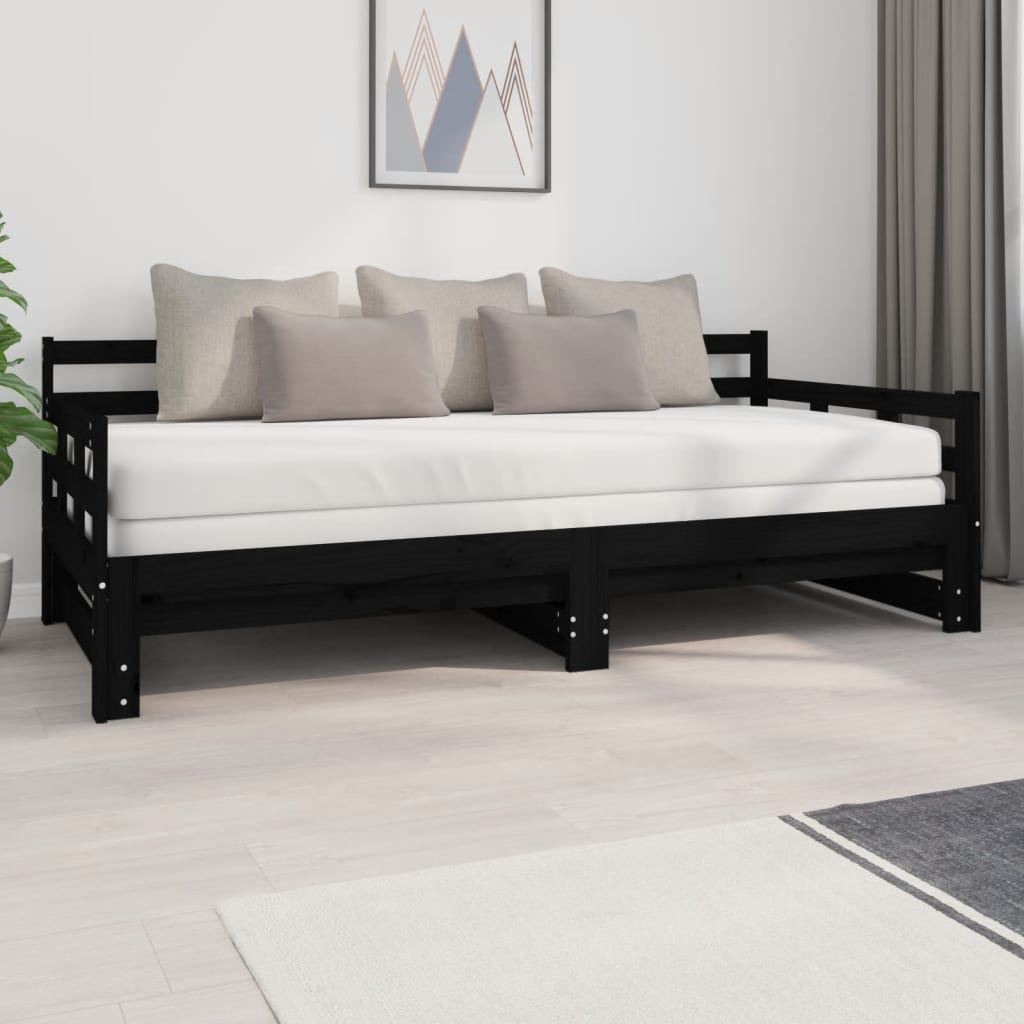 Pat De Zi Extensibil, , 2X(90X190) Cm, Lemn Masiv De Pin