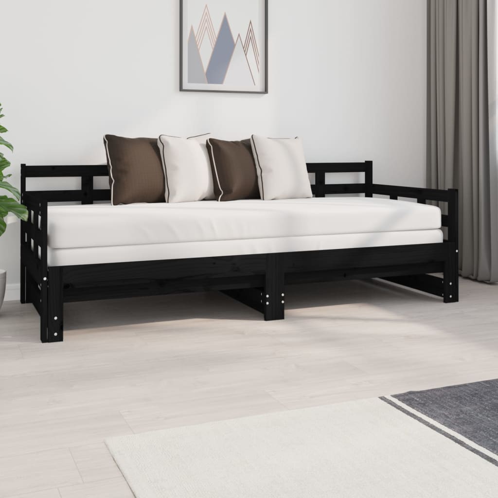 Pat De Zi Extensibil, , 2X(90X190) Cm, Lemn Masiv De Pin