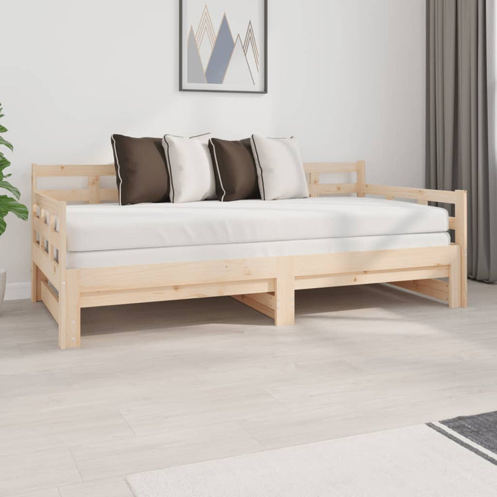 Pat De Zi Extensibil, , 2X(90X190) Cm, Lemn Masiv De Pin