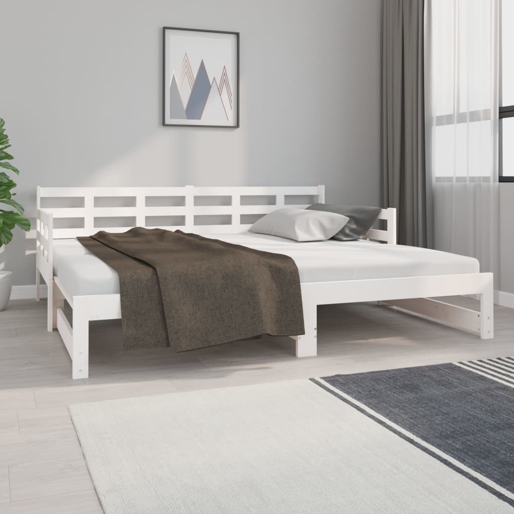 Pat De Zi Extensibil, , 2X(90X190) Cm, Lemn Masiv De Pin