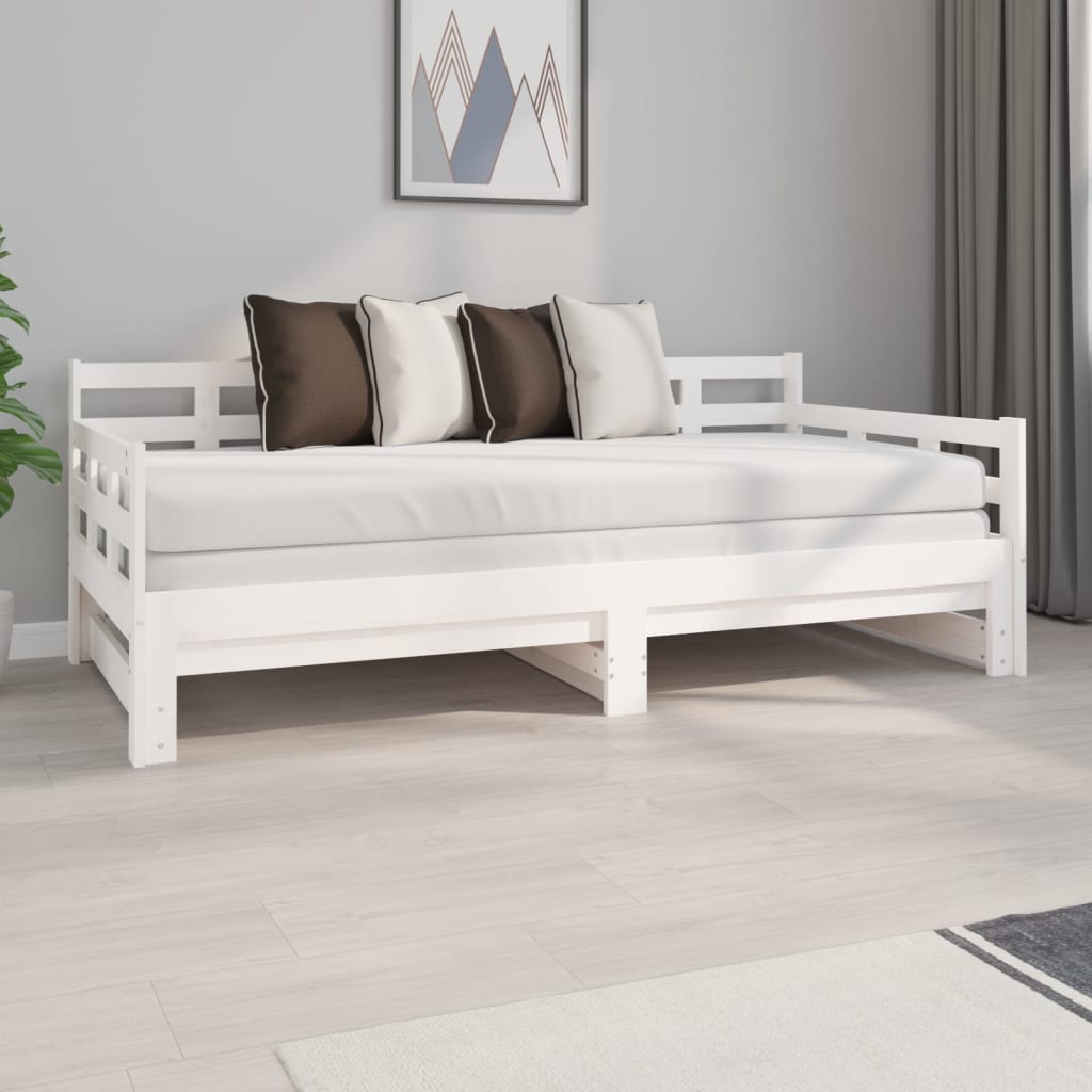 Pat De Zi Extensibil, , 2X(90X190) Cm, Lemn Masiv De Pin