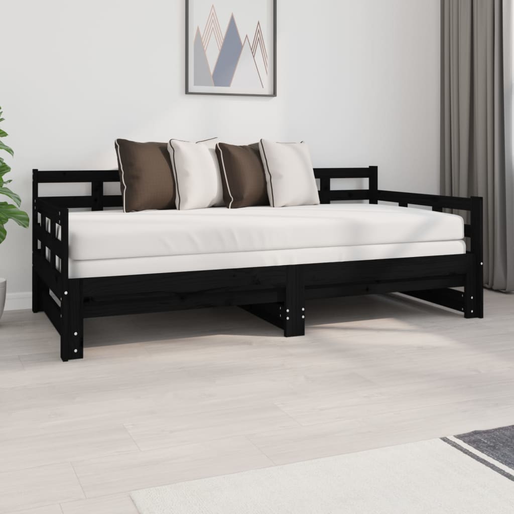 Pat De Zi Extensibil, , 2X(90X190) Cm, Lemn Masiv De Pin