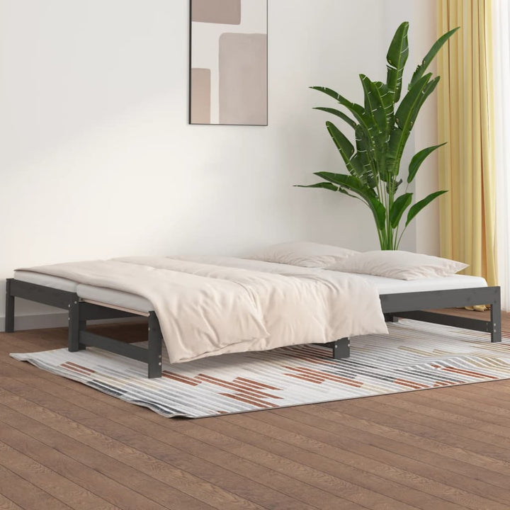 Pat De Zi Cu Extensie, , 90X200Cm, Lemn Masiv De Pin
