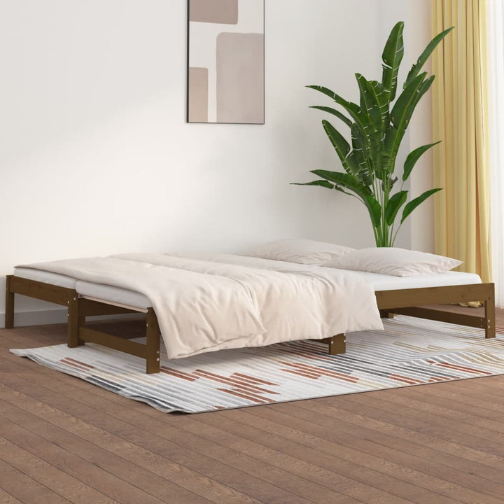Pat De Zi Cu Extensie, , 90X200Cm, Lemn Masiv De Pin