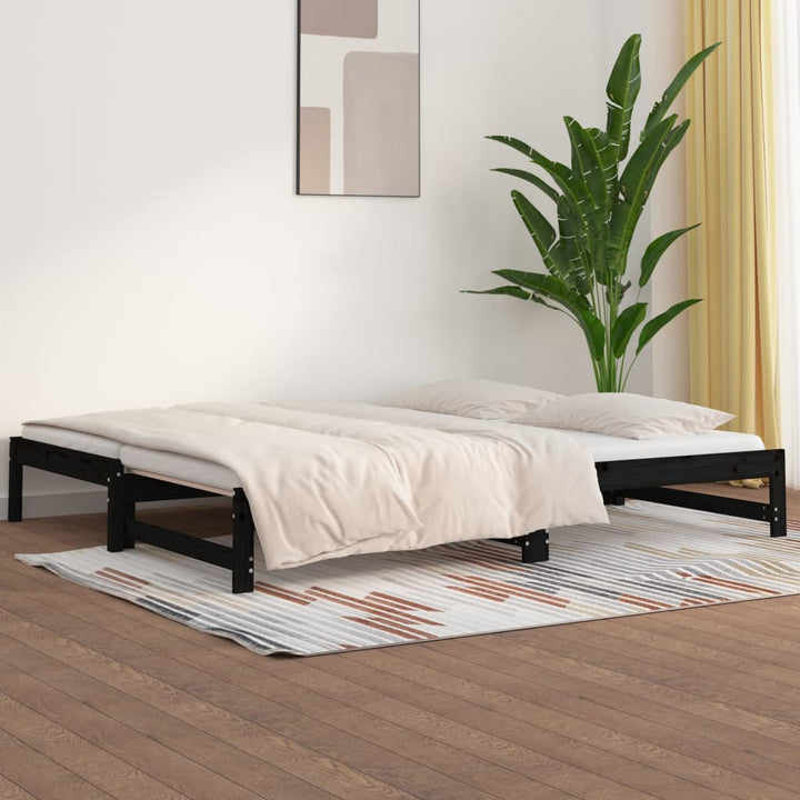 Pat De Zi Cu Extensie, , 90X200Cm, Lemn Masiv De Pin