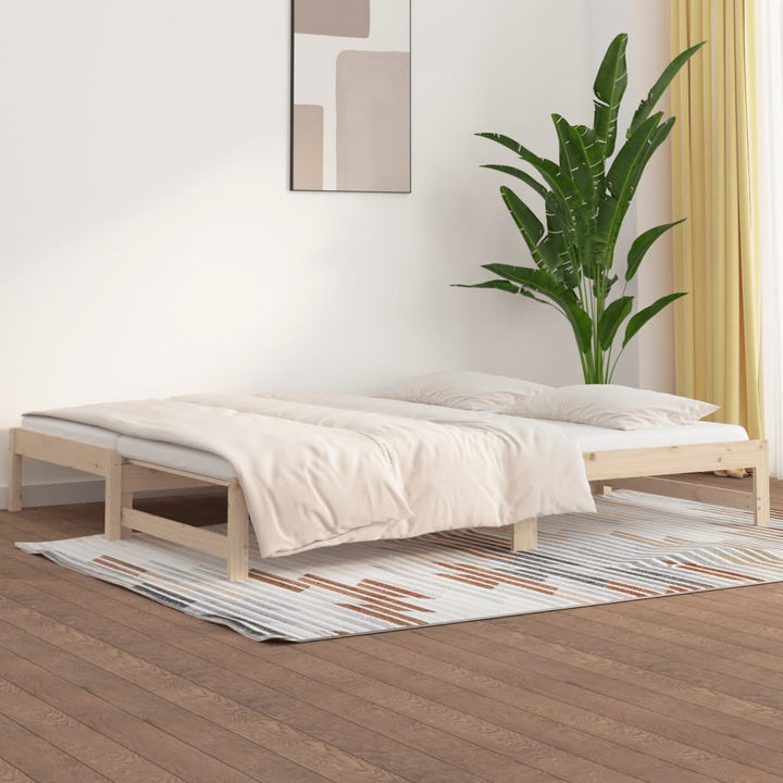 Pat De Zi Cu Extensie, , 90X200Cm, Lemn Masiv De Pin
