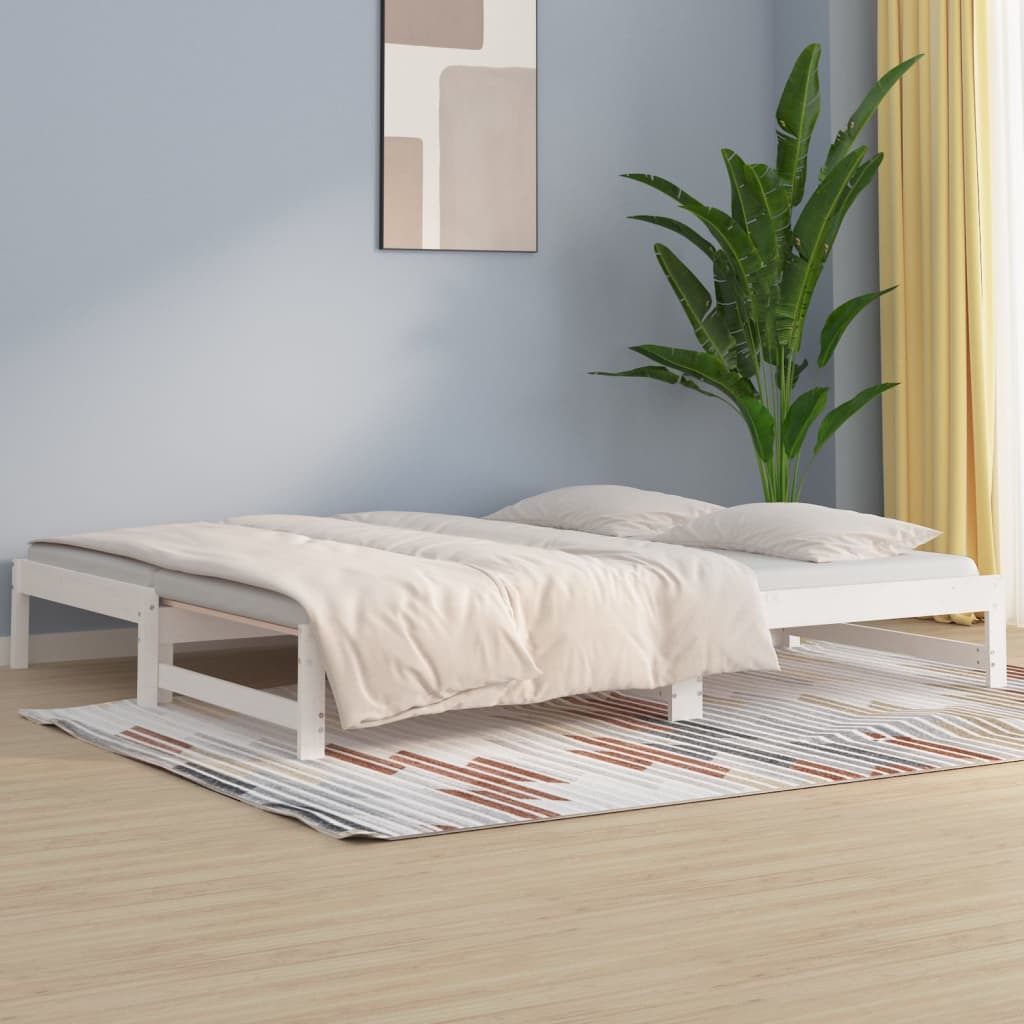 Pat De Zi Cu Extensie, , 90X200Cm, Lemn Masiv De Pin
