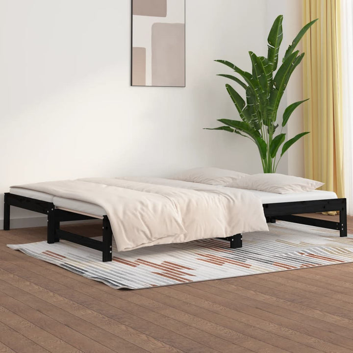 Pat De Zi Cu Extensie, , 90X200Cm, Lemn Masiv De Pin