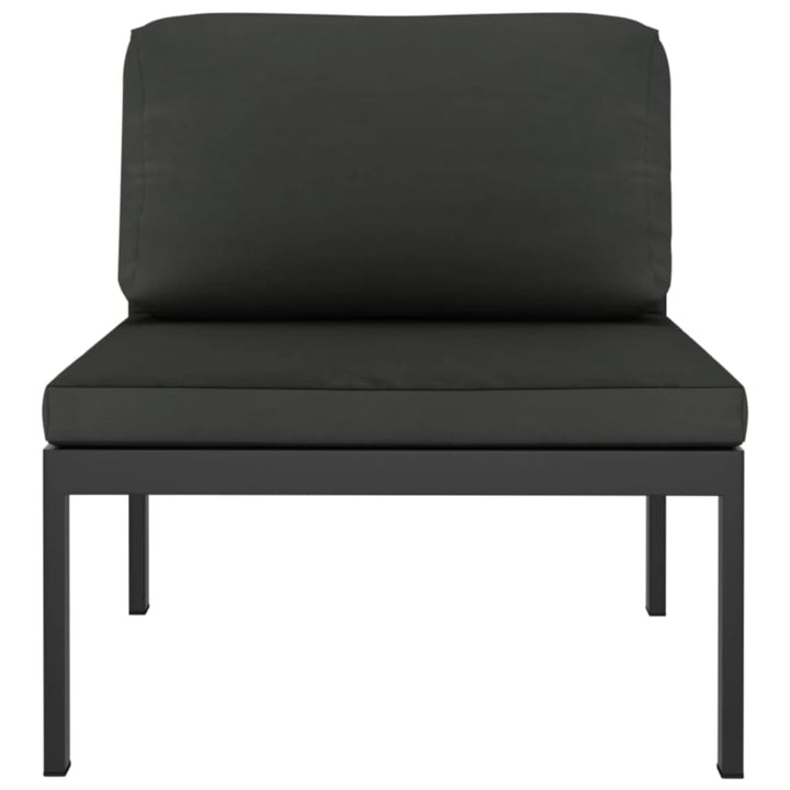 Set Mobilier De Grădină Cu Perne, 7 Piese, Antracit, Aluminiu